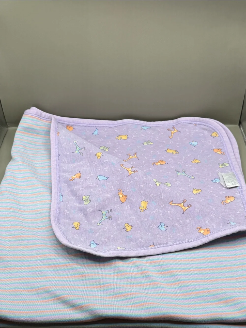 Vintage Carters John Lennon Baby Blanket Lovey Swaddle Receiving Blanket